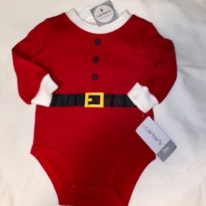 Carters Santa Onesie HO HO HO !